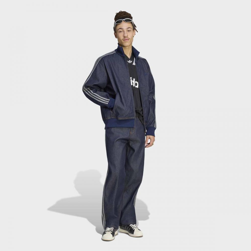 AdidaS Men S Adicolor Low Denim Track Top