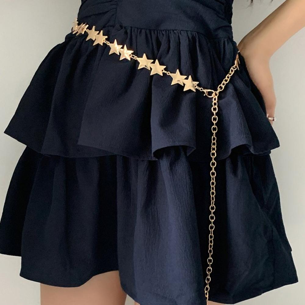 Vintage Tassel Waist Chain Adjustable Skirt Belt  Women Decorative Body Jewelry