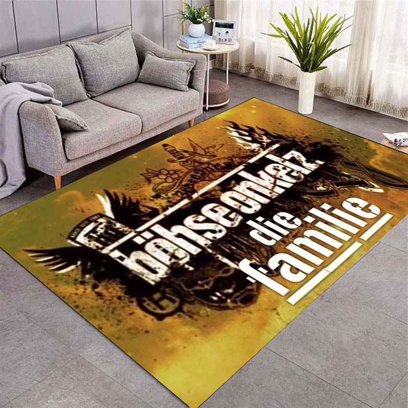Böhse Onkelz Die Familie Vintage Print Rug Rock Band Floor Carpet