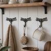 6 Pack Dragonfly Decorative Wall Hooks Decorative Mounted Hanger Vintage Coat Hooks for Coat Towel Robe Clothes Hats Bags Keys