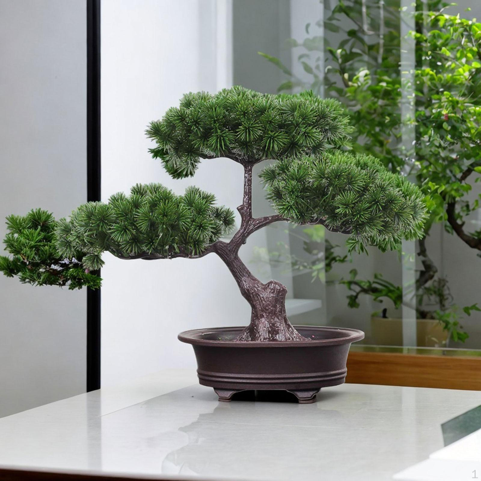 

Приветствующее дерево в горшке, растение бонсай, декоративный роман и уникальный многофункциональный настольный дисплей для Style A