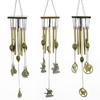 Factory Price Wind Chimes Metal 8 Tubes Horse Boat Fan Butterfly Garden Patio Outdoor Wall Door Hanging Ornament Wind Bells