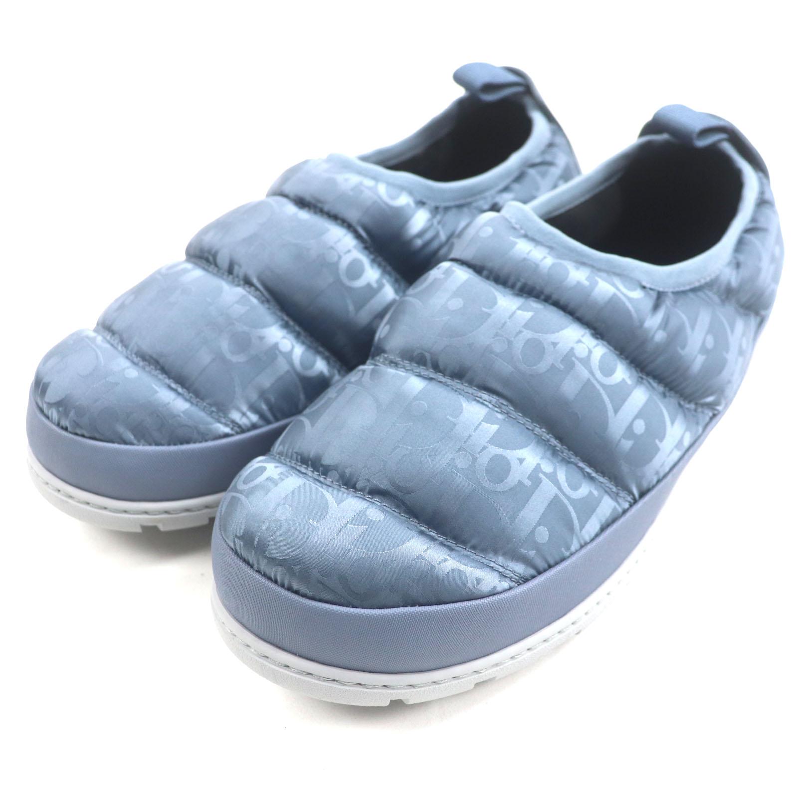 

DIOR Slip-on Oblique Snow Slippers Blue gray Nylon mens 41 Used