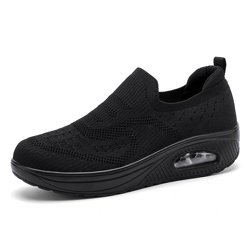 Women Slip on Walking Shoes Women Black Pink Blue Grey Sneakers Elevator Platform Socks Shoes Women's Orthopedic Casual Shoes Plus Size 42 43