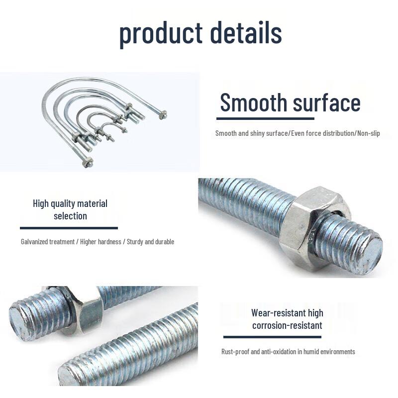 Zhuyun Galvanized U-Bolt Pipe Clamp