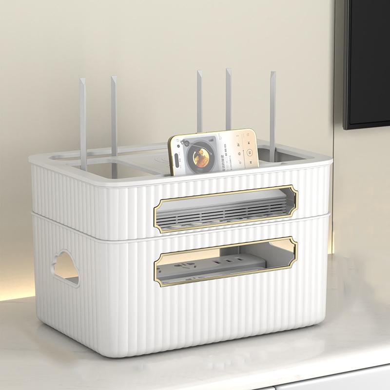 Wifi Router Organizer TV Set-top Box Shelves Socket Wire Organizing Wireless Optical Cat Placement