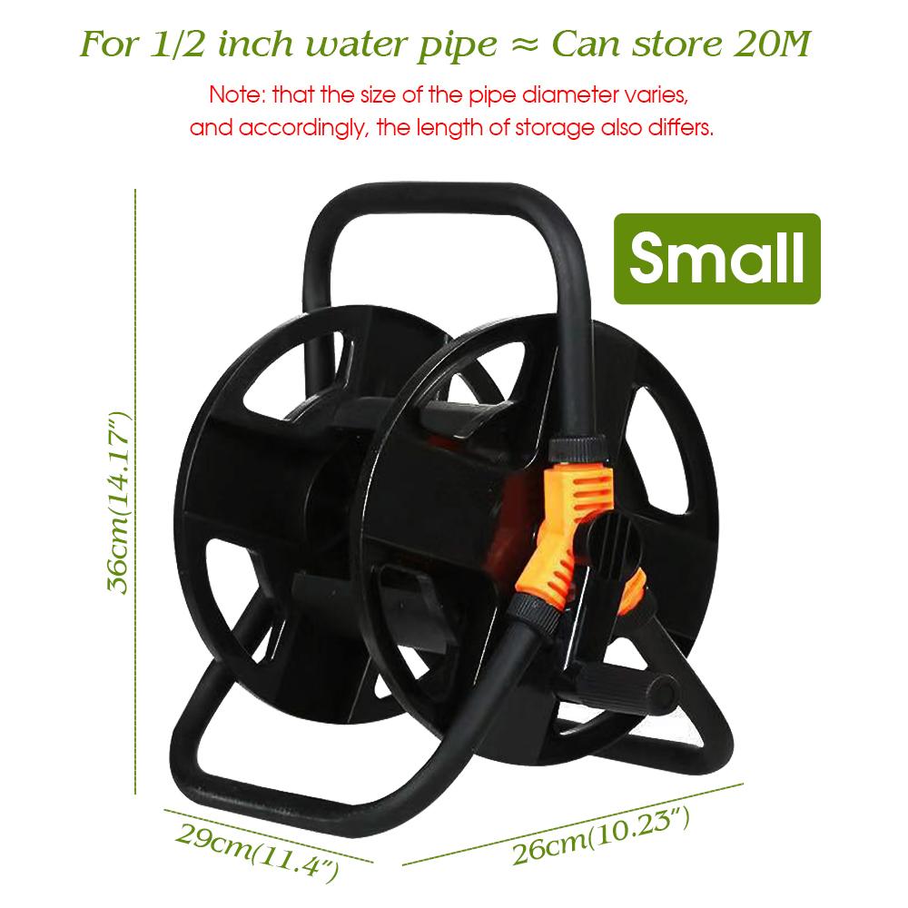 Wasserleitung Aufwickelrolle mit Griff Manuelles Aufwickelgerät für Hof Garten Schlauch DIY Schlauch Organizer Regal Tragbarer Schlauchwickler