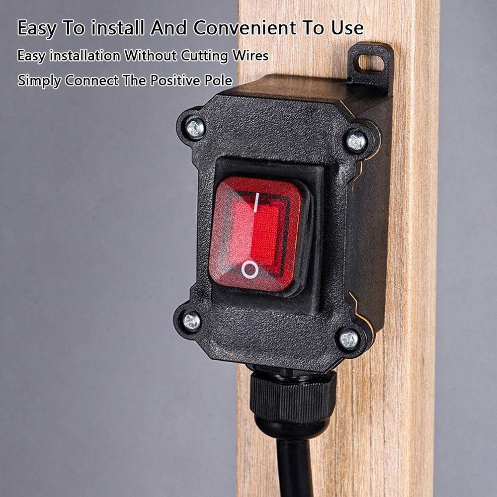 12V Power Cut Off Switch Waterproof Car Battery Switch Durable Battery Disconnect Switch Boat