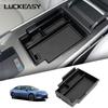 LUCKEASY  for Xpeng Mona M03 2024 2025 Car Center Console Armrest Storage Box ABS Tray Tidying Accessories Black