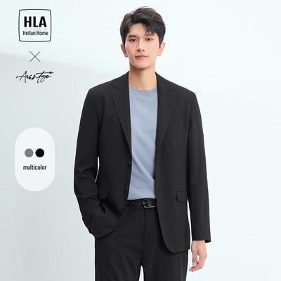 HLA Men's 2025 Spring Light Business Notched Lapel Suit Jacket