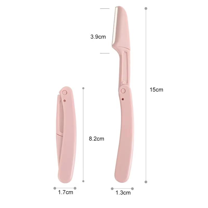 Precision 3Pcs Eyebrow Trimmer Set for Professional Facial Hair Shaping and Removal