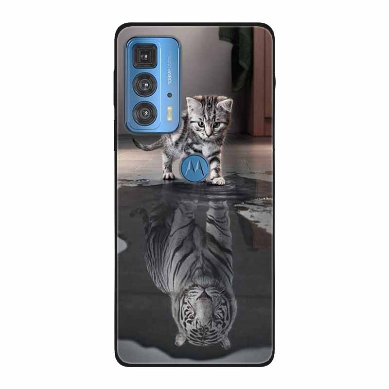 Dla Motorola Moto Edge 20 Pro Lite 5G Case odporny na wstrząsy miękki silikon TPU tylna pokrywa dla Moto Edge20 Fusion Pro etui na telefony śliczne