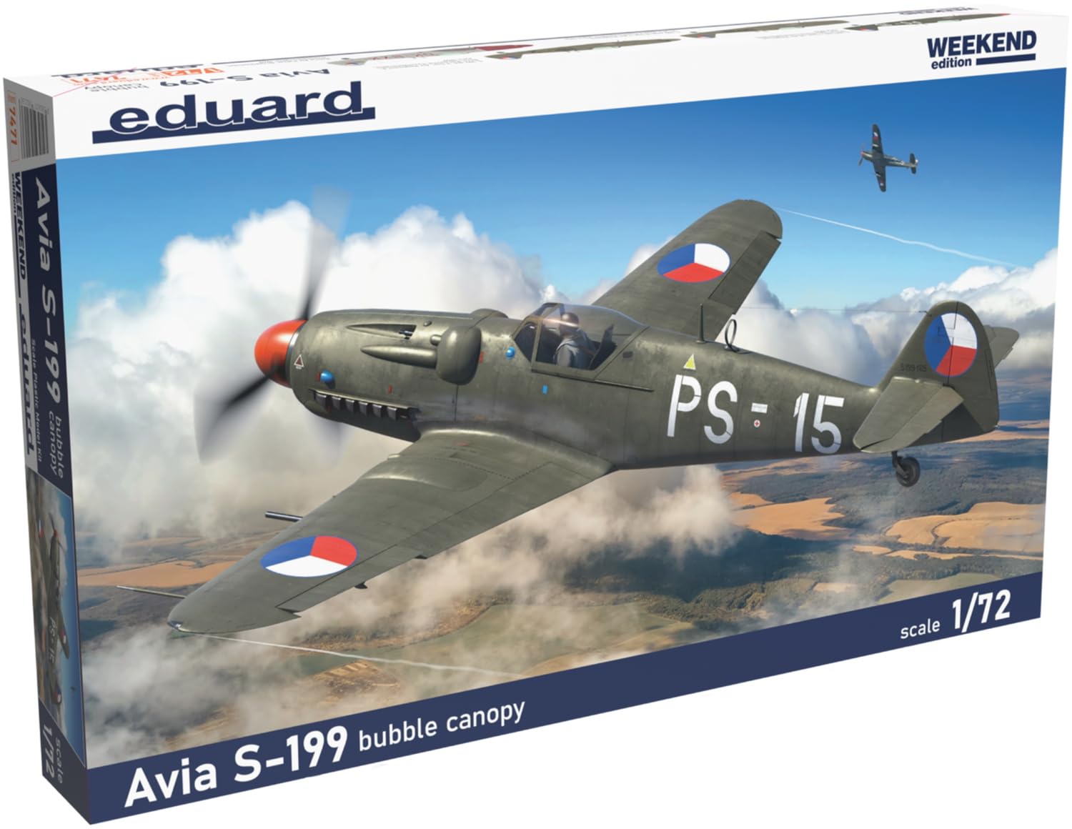 

Eduard 1/72 Weekend Edition S-199 Bubble Canopy Plastic Model Kit EDU7471