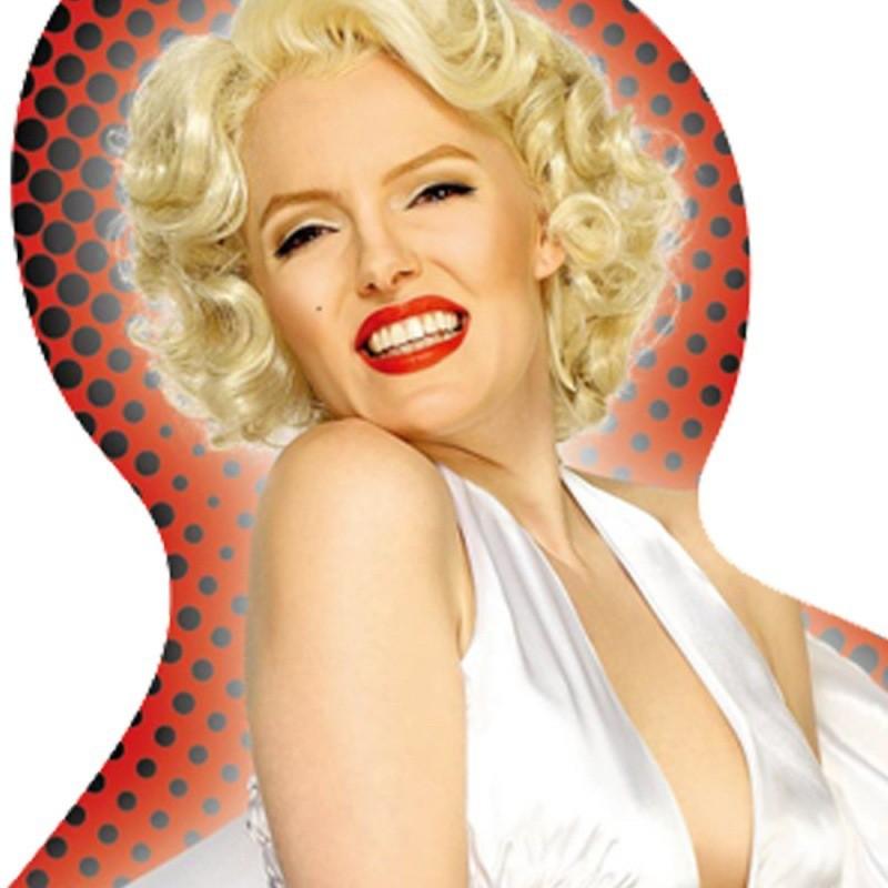 Stunning White Polyester Marilyn Monroe Outfit Ideal For Themed Events And Performances
