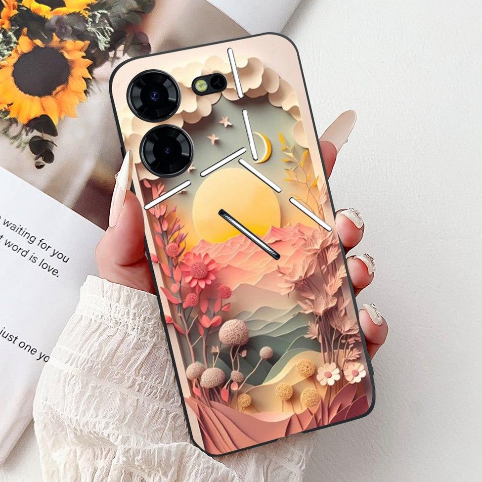 

Case For Tecno Pova 5 Pro Cover Luxury Funny Cartoon Cute Cat Shockproof Bumper For Pova 5Pro Tecno LH8n Phone Casing Funda Pova 5 Pro LH8n
