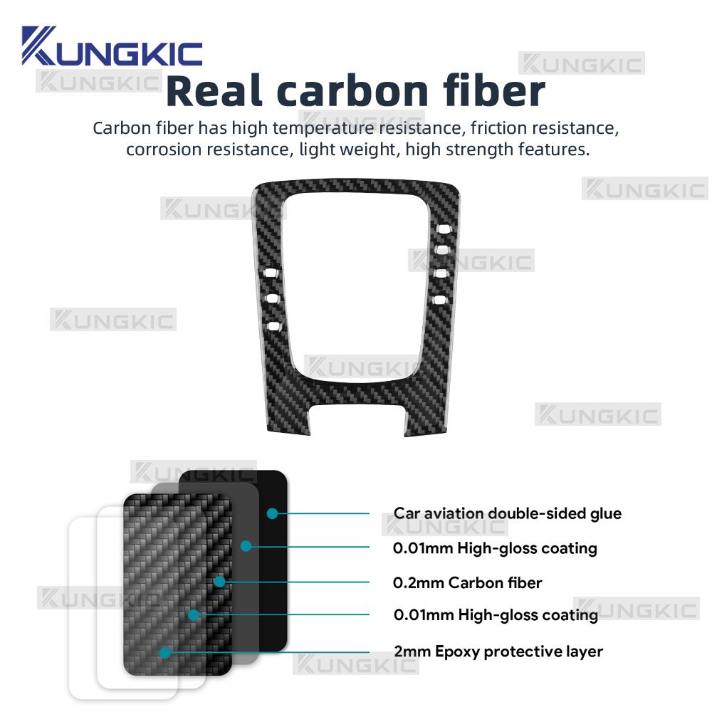 Real Soft Carbon Fiber Sticker For Porsche 718 2016 2017 2018 2019 2020 2021 2022 LHD RHD Car Gear Shift Panel Frame Trim