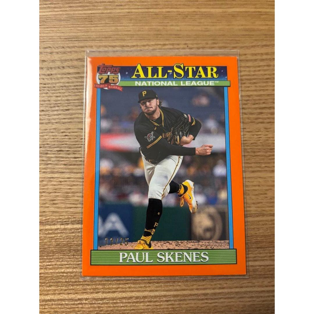 Used Topps Paul Skenes limited to 25 pieces with serial number