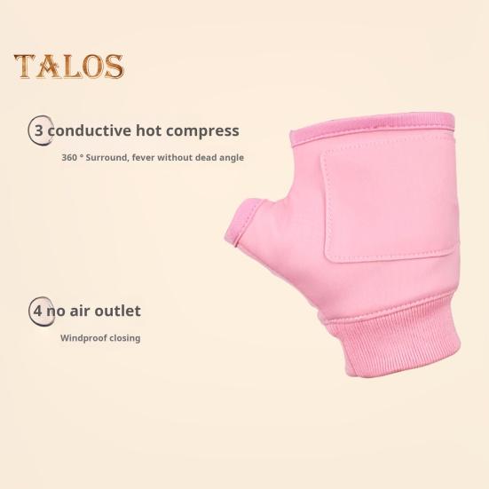 1 pár vyhřívaných rukavic bez prstů Rychlé zahřívání Trvalé teplo Nastavitelné dobíjecí elektrické vyhřívané jezdecké rukavice v plné barvě