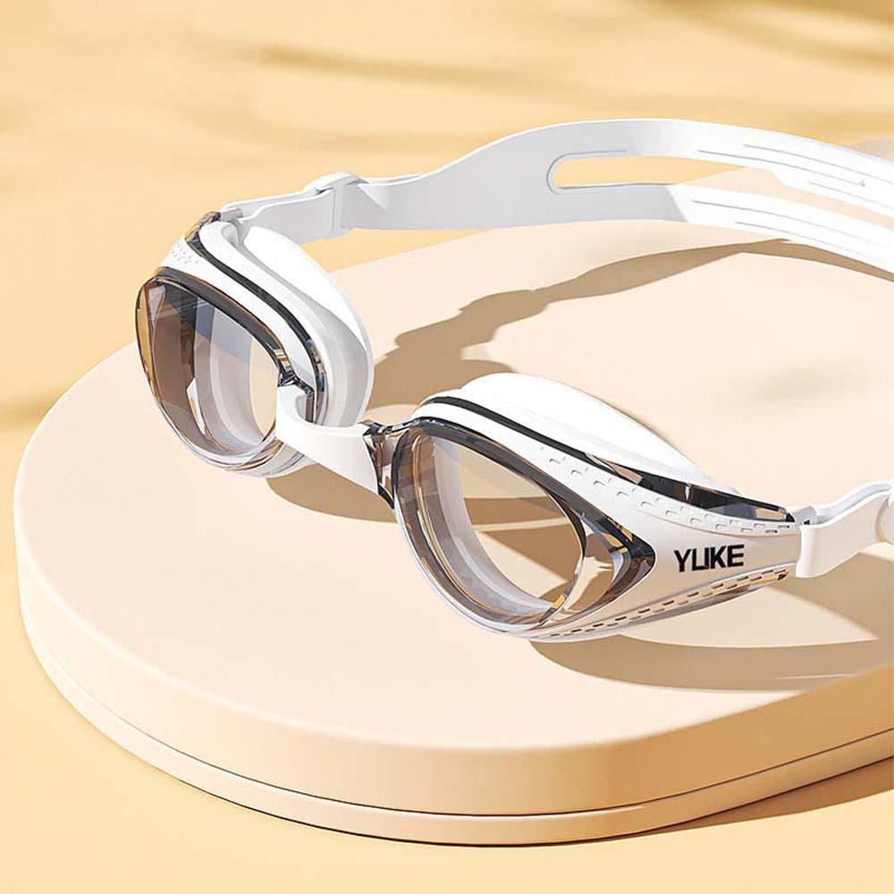 TPU Big Frame Swimming Goggles Waterproof Anti-fog Swim Eyewear Contrast Color Swim Glasses  Pool