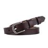 Ladies Genuine Leather Belt With Retro Pin Buckle For Office And Casual Fashion
