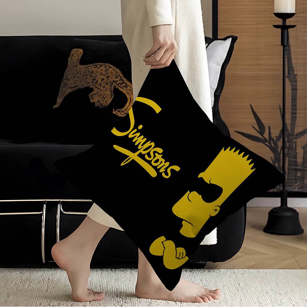Cartoon cool The S-Simpsons Cushion Cover Polyester Sofa Cushions Decorative Throw Pillows Home Decoration Pillowcover