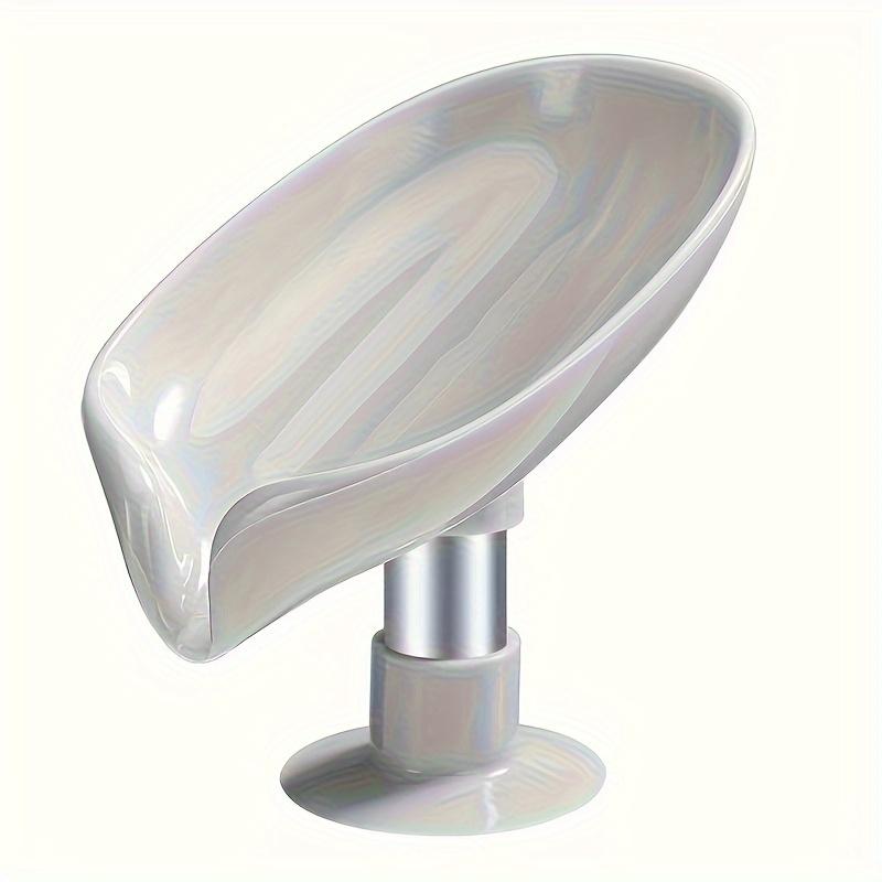 1PC Elegant Leaf Soap Holder Drains Powerful Adsorption Enhances Bathroom Decor and Keeps Soap Dry