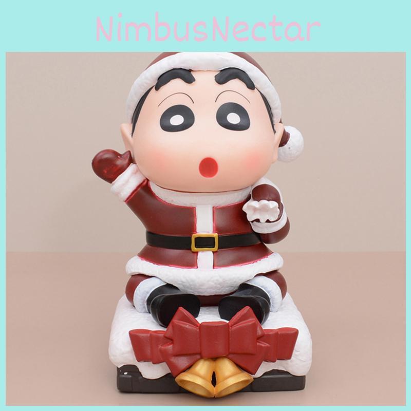 Wild Field Shinnosuke Crayon Shin-chan Christmas Static Scene Action Figure Collectible Box Set Wholesale