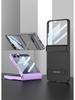 Slim Samsung Z Flip7 Case with Triumph Stand, Full Coverage, Anti-Fall, Solid Color, Hinge Protection