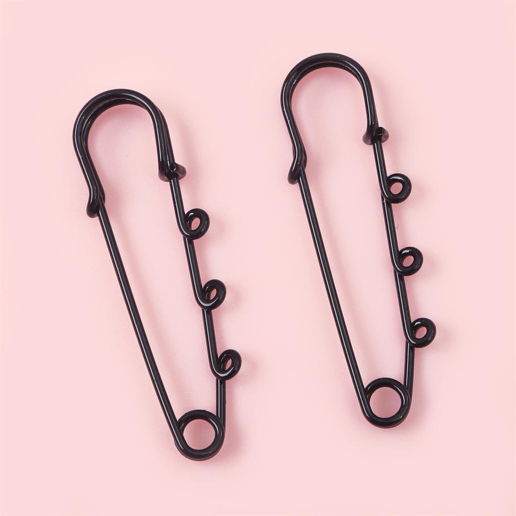 2/5 stk Fargerik 3-hulls Pins Brosje for DIY-laging Dekorasjoner Klær Fikseringsrekvisitter Tilbehør