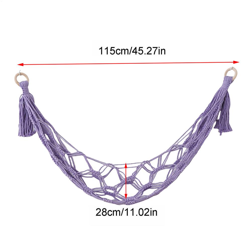 Stuffed Animal Hammock Plush Hammock Wall-Mounted Corner Holder Organizer Storage for Playroom Nursery Dorm Bedroom Decor