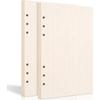 A5 Dot Grid Paper, 6 Hole Punched,A5 Dotted Refill Paper for Planner/Binders/Organizer, 8.3x5.6 Inch,80 Sheets,Beige,100GSM (1)