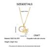 Golden Necklace 925 Sterling Silver Sun Moon Classic Simple Adjustable Necklace for Women Girl Fashion Jewelry Gifts
