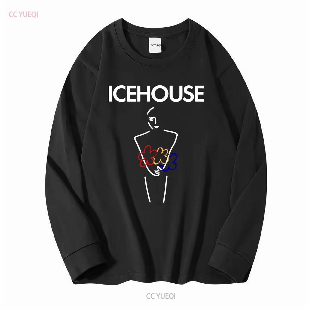 Icehouse Man of Colours Banda de Rock Camiseta de Algodón Negra para Hombre S 5XL manga larga o corta vintage Lavada streetwear Elegante