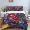 New Spider-Man Printed Bedding Set, Cartoon Pattern Duvet Cover and Pillowcases, Single/double Sheet Set.
