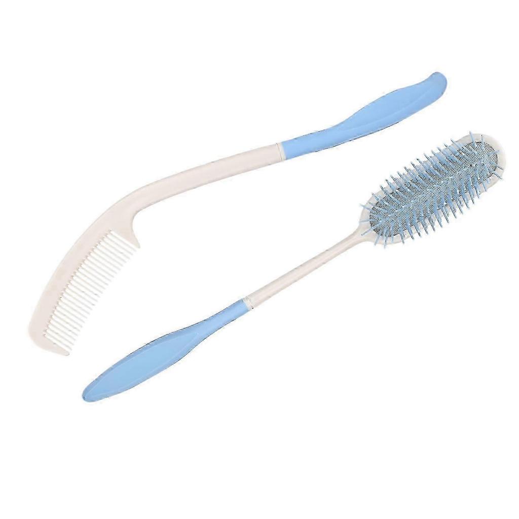 Extra Long Reach Hair Brush Elderly Long Handled Comb Air Cushion Hairbrush Compatible Disabled 25-26