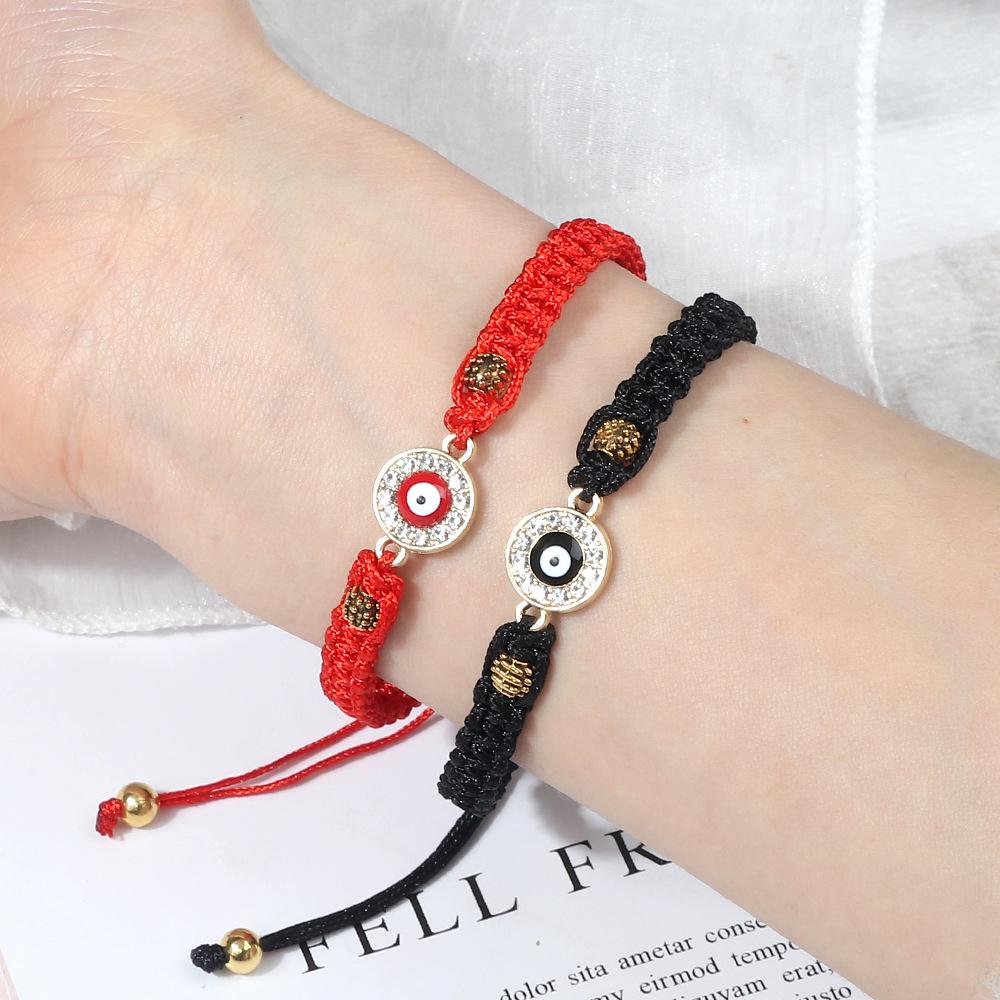Red String Evil Eye Bracelet Set - Woven Hand Rope for Men & Women