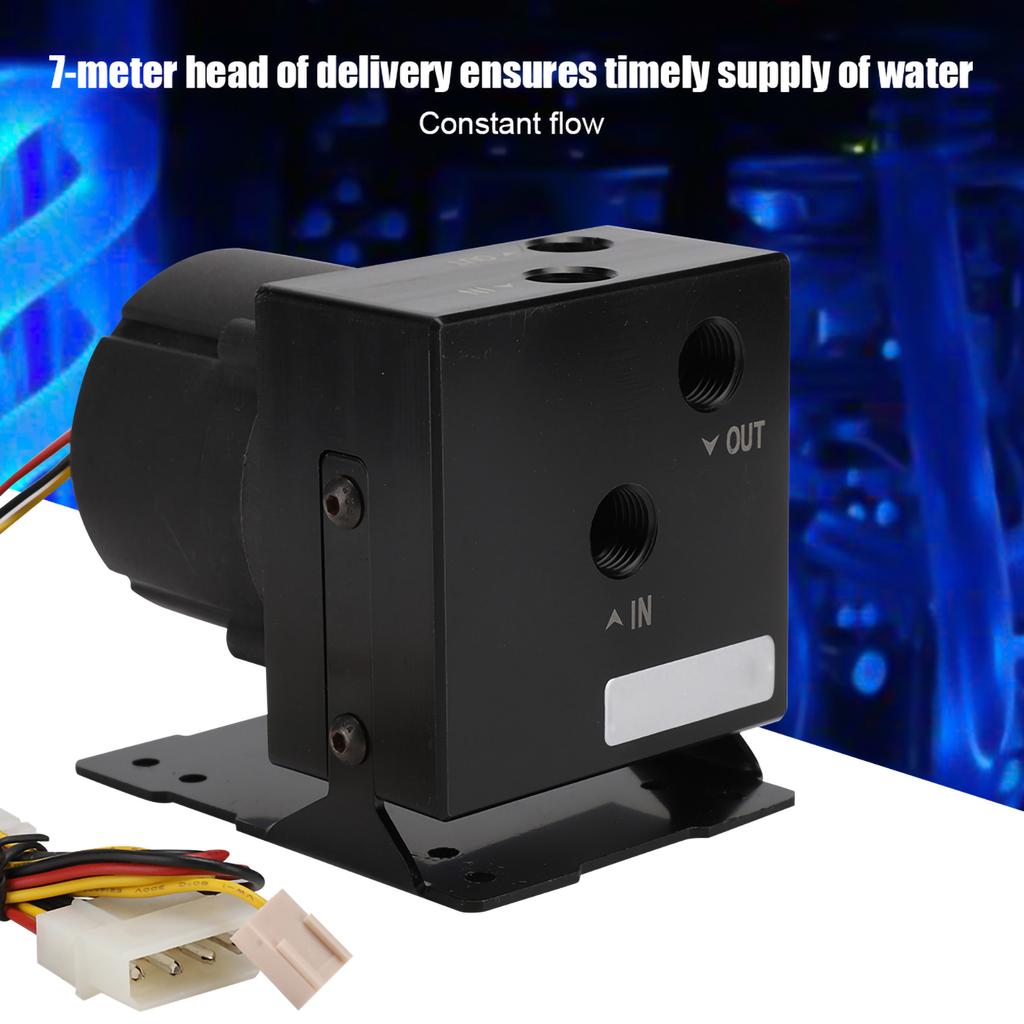 Computer Cooler DC 12V 1.8A Integrated Water Cooling Water Pump with Bracket for 1200L   H Flow