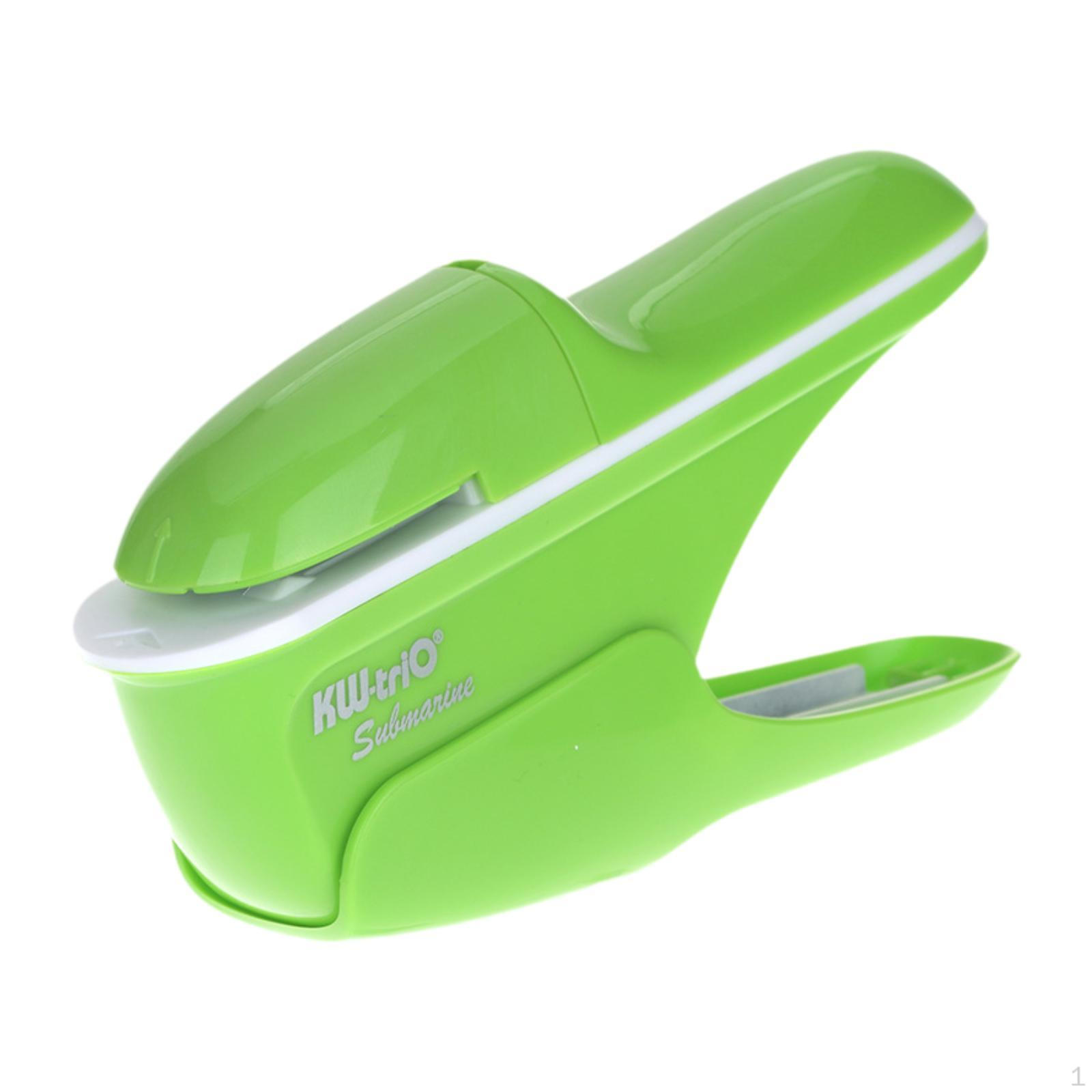

Compact Without Holes, Staples Up to 8 Sheets, Staple- , for School Newspapers зелёный