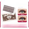 European and American Style Brown False Eyelashes Comic Natural Single Cluster Curled Thick Eyelashes Caramel Brown TikTok Cross-border Supply