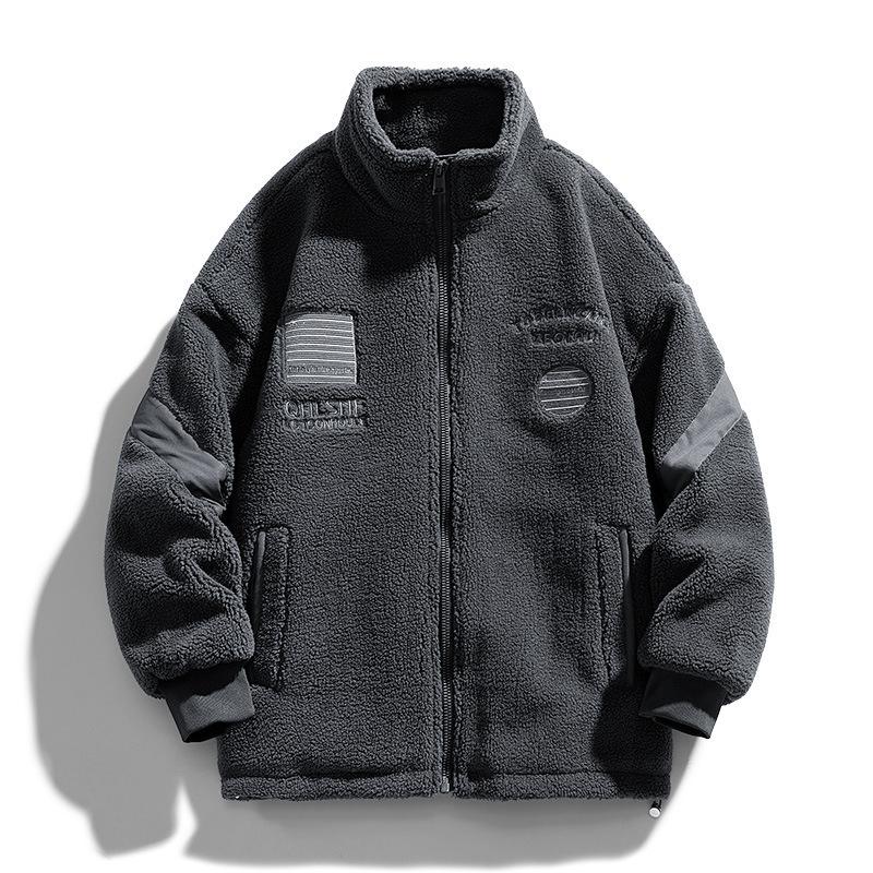 Japanese Trend Lamb Wool Cotton Clothes Winter New Austrian Velvet Thickened Cotton-padded Jacket Padded Couple Sweater