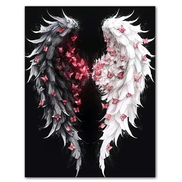 DIY Diamond Painting Cross Stitch Kit Angel Wings Rose Butterfly Full Square Diamond Mosaic New Collection 2024 Home Decor Gift
