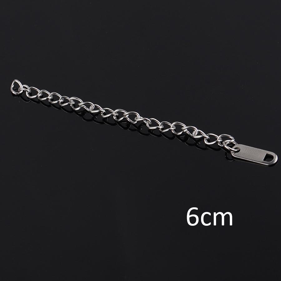 10-20pcs Stainless Steel Extended Extension Tail Chain Lobster Clasps Connector for Bracelet Necklace DIY Jewelry Making Finding