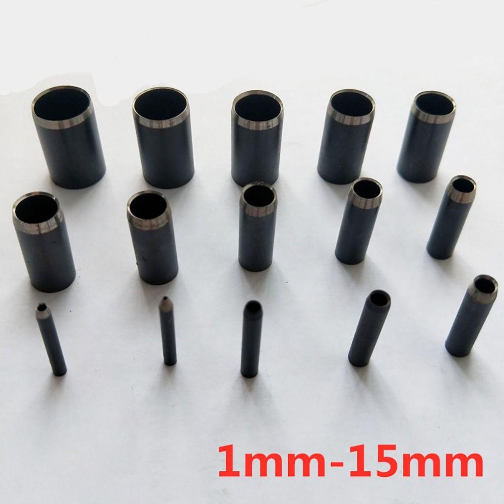 15Pcs/Set Hollow Punching Head Round Chisel Leather Craft Tool Durable Belt Puncher