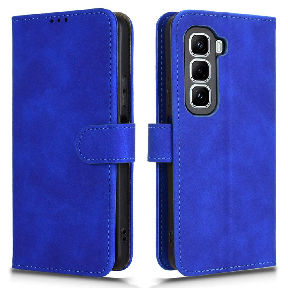 

Для Infinix Hot 50 Pro+ 4G Шкіряний чохол Skin-Feel Anti-Drop Wallet Flip Phone Cover Blue