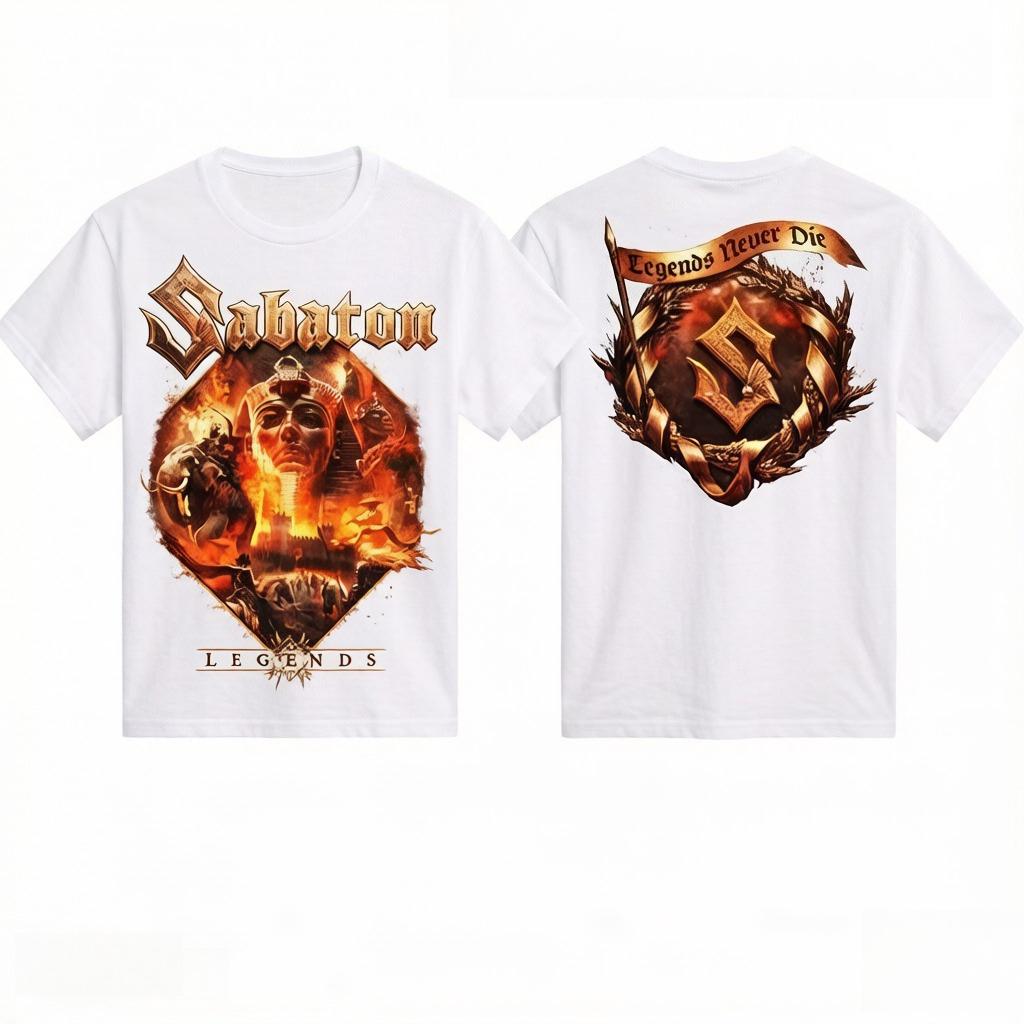 

The Sabaton Legend Will Always Be Remembered Embroidered Tshirt Metal Band Tshirt Suitable Both Unisex and Women Unisexs Tshirt 4XL