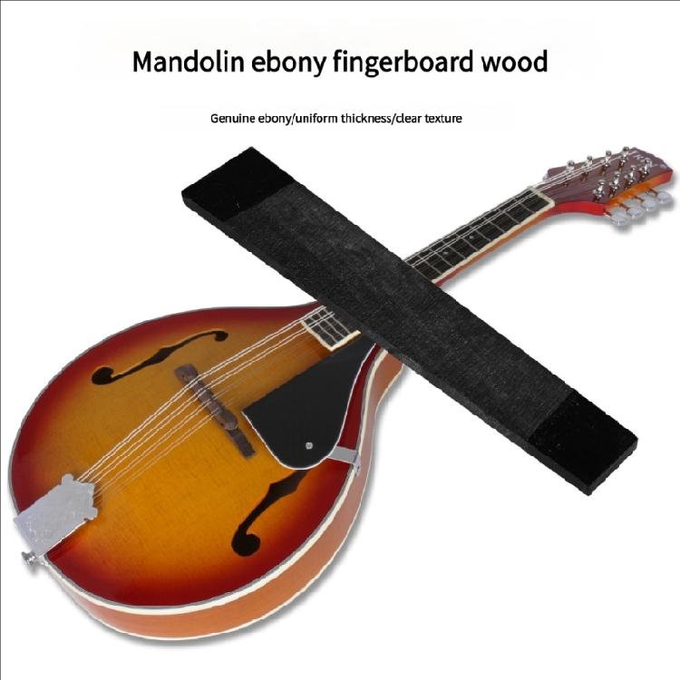 Ebony Mandolin Fingerboard Delivers Warm Rich Sound and Effortlessly Playing Easy Installation for All Skill Levels
