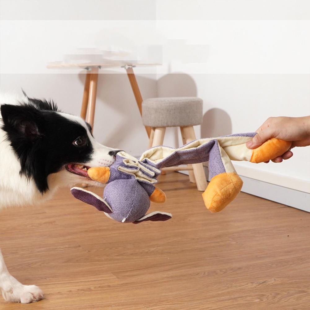 Multi-functional Rubber Dogs  Toy Interactive Companion Training Molar Chewing Resistant Doll Teeth Molar Stress Relief Props