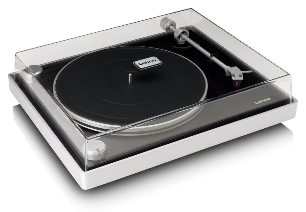 LENCO L-455BK - gramofon z aluminiową obudową i wkładką 2M RED, Lenco