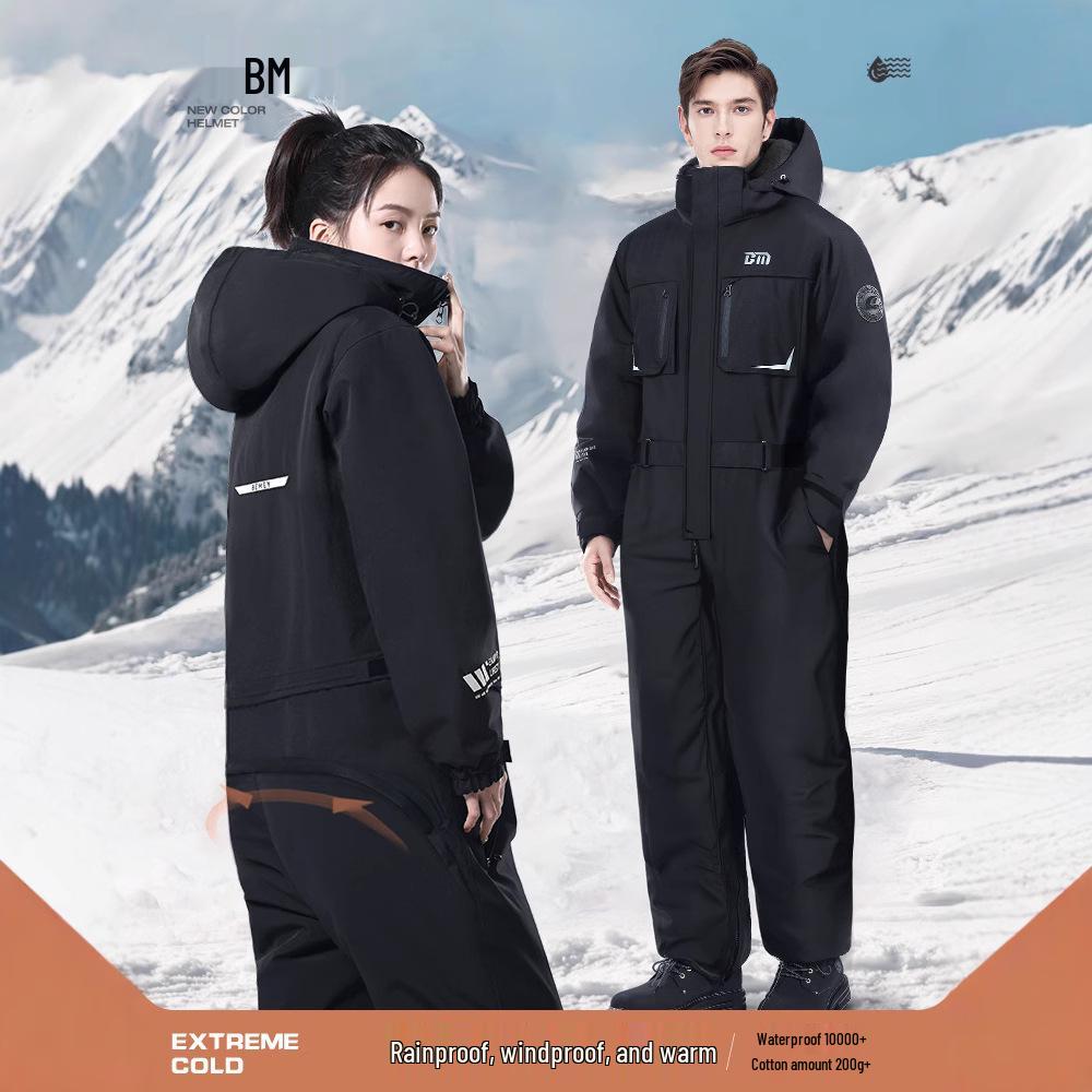 

Зимняя мотоциклетная ветровка с флисовой подкладкой, защищающая от холода: Утепленный, Водонепроницаемый и Теплый Black-M