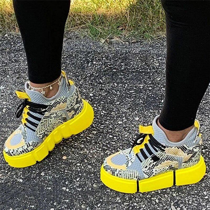 Zapatos Casuales Mujer Moda Colores Mixtos Plataforma Zapatillas Zapatillas  Zapatillas Zapatos Planos Zapatos De Mujer Sneaker Basket comprar a buen  precio — entrega gratuita, reseñas reales con fotos — Joom